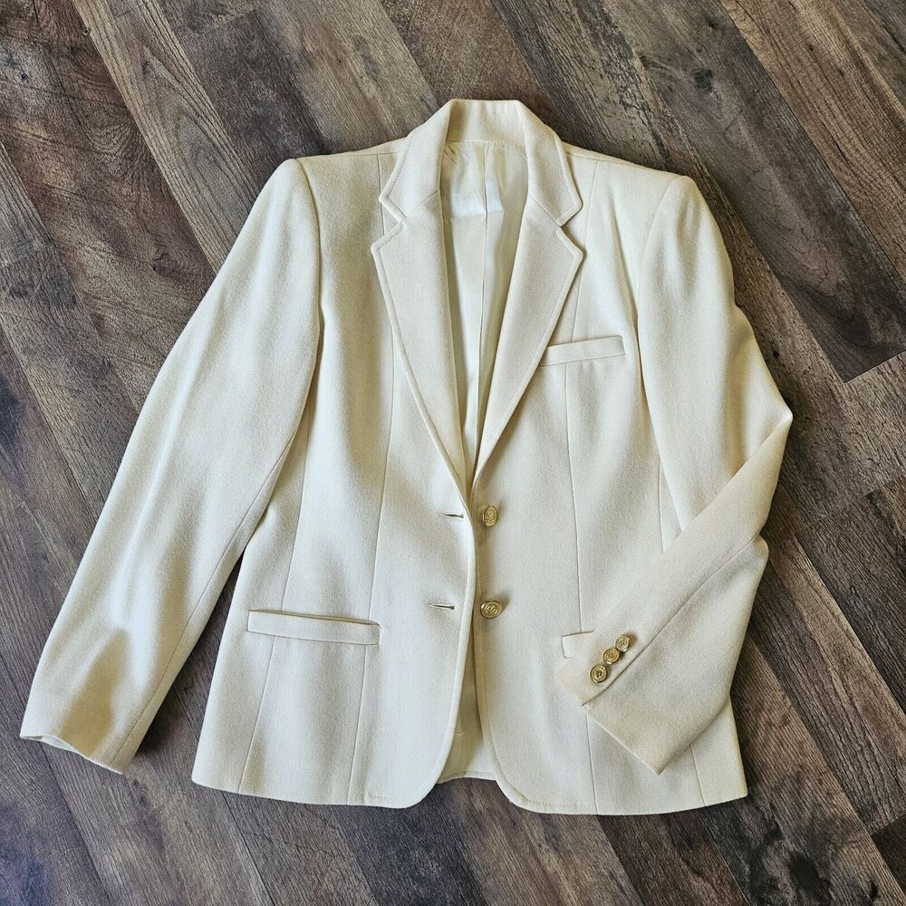 Pierre Cardin Cream Blazer Jacket
